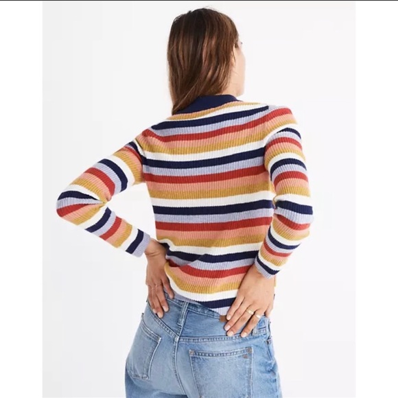 Madewell Rainbow Crew Neck Sweater - Picture 2 of 6